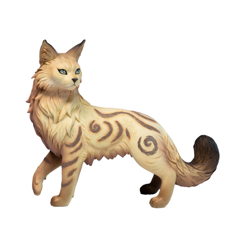 现货JXK雾隐林猫模型 仿真玄幻猫咪萌宠车载周边潮玩手办摆件礼物