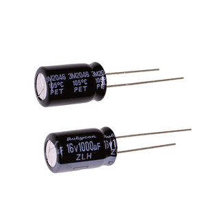Rubycon 进口铝电解电容 16v1000uf 10*16MM红宝石ZLH 高频长寿命