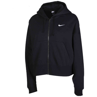 Nike/耐克正品女子加绒短款连帽宽松休闲运动夹克外套 CK1506