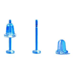 1.2mm医用级树脂耳钉养耳洞隐形透明防堵针扩耳洞防发炎学生耳棒