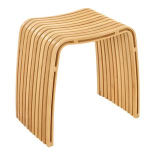 化妆凳梳妆凳换鞋凳轻奢高级感餐凳现代简约风竹凳多场景可用凳子