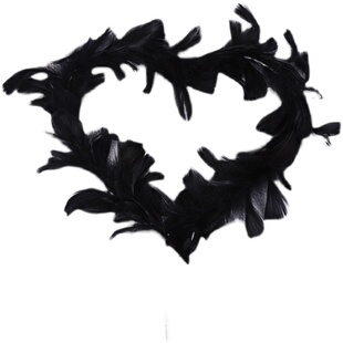 包邮网红羽毛白色蛋糕装饰爱心插件彩灯串大号星星翅膀生日装饰