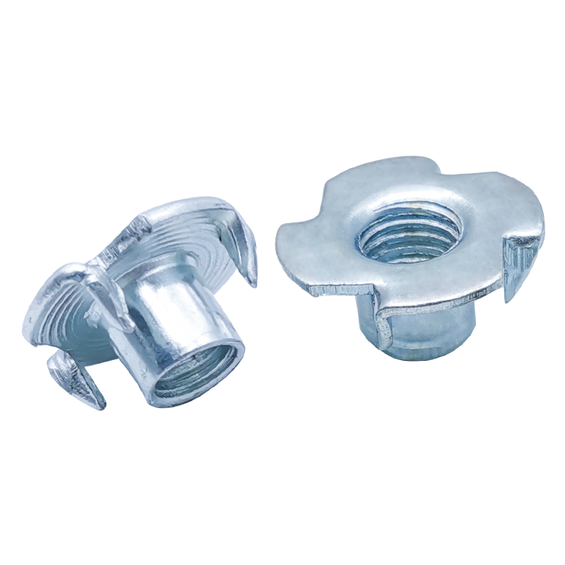 M4M5M6M8M10家具 螺帽四爪母 四爪螺母音箱螺母 木板镶嵌螺母