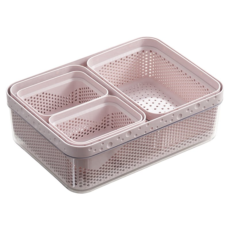 洗菜盆沥水篮长方形食品级厨房水槽洗碗池沥水篮过滤框洗水果大号