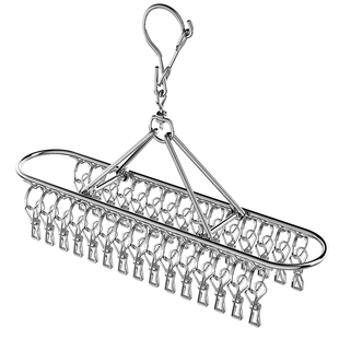 袜子晾晒架多夹子家用晒袜子神器不锈钢宿舍阳台防风内衣裤晾衣架