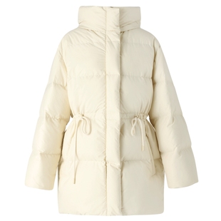 IIIVIVINIKO“进口纸感棉”多巴胺连帽鸭绒羽绒服女M349112148E