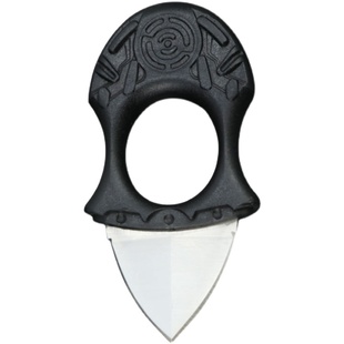 双刃防身指环刀迷你小直刀钥匙扣小刀锋利随身EDC刀具创意开箱刀