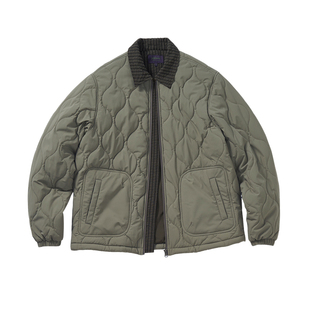 714street格子拼接绗线棉服男2025冬季潮牌户外三防保暖翻领外套