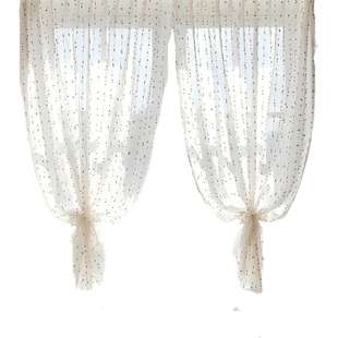 竖纹亚纱帘糖果窗纱可爱窗麻纱纱新款公主奶油儿童房房