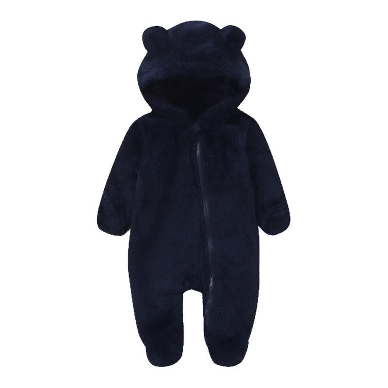 婴幼儿连体衣秋冬毛绒款爆款宝宝包手包脚保暖爬服新生儿哈衣