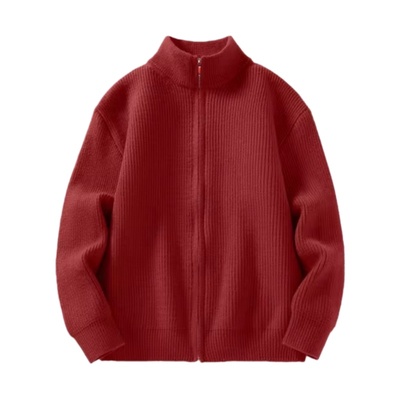 凡客诚品VANCL官方店 双开拉链针织衫男士新年款休闲百搭毛衣外套