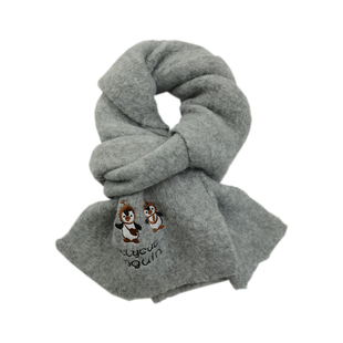 冬日新款雪花软糯围巾女保暖费尔岛风蝴蝶结针织围脖防寒流苏披肩