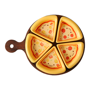 川岛屋干果盘分格客厅茶几家用高颜值过年坚果瓜子点心零食摆放盘