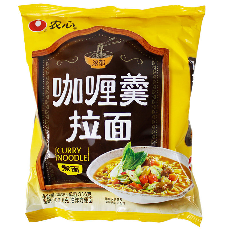农心咖喱羹拉面5连包116克×5