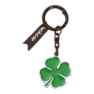 招吉猫金属四叶草钥匙扣背包挂件挂饰汽车锁匙简约创意好运幸运草