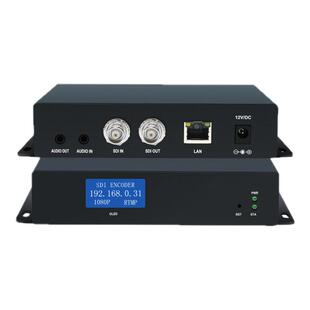 智勇 高清直播SDI编码器 带环出带显示屏H265 网络户外1080P推流