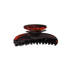 高级感彩色水钻抓夹精致醋酸鲨鱼夹后脑勺盘发夹波点发爪发饰头饰