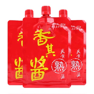 香其酱正宗东北大酱黄豆酱450gx3袋拌面酱下饭酱蘸酱菜即食熟酱