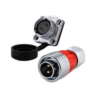 凌科电气DH20全金属2-12芯卡扣式工业圆形防水航空插头连接器