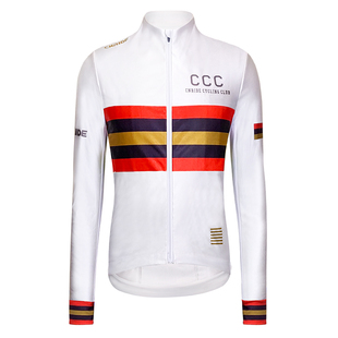 CNRIDE金色彩虹款软壳防风骑行长袖 加厚抓绒保暖防风自行车上衣