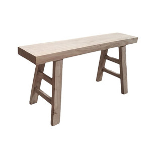 北榆木实木长凳床尾换鞋白茬白胚坯长板凳长条凳家用茶桌餐桌凳子