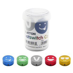 valeton效果器镭雕踩钉帽单块开关帽子表情踏板抗氧合金彩色脚钉