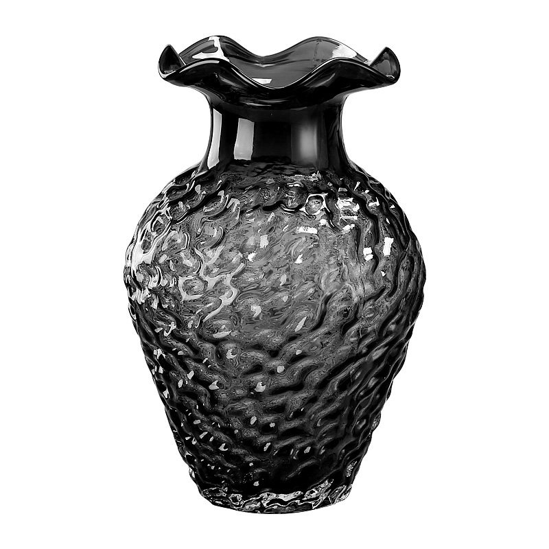 家居玻璃法式奶油风中古花瓶摆件