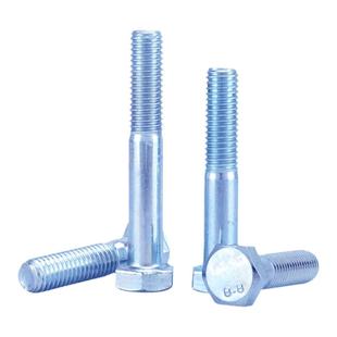 8.8级镀锌半牙外六方角螺栓加长螺丝大全M5M6M8M10M12M14M16-M36