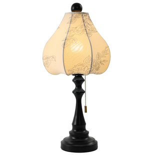 法式中古台灯充电款触摸开关卧室床头氛围灯布艺客厅高级感P801