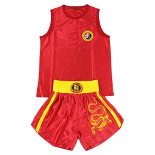 拳击散打训练服儿童少儿泰拳搏击格斗武术龙服装衣服短裤女男背心