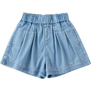 巴拉巴拉女童牛仔裤小童宝宝短裤夏季新款童装儿童裤子休闲裙裤薄
