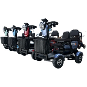 小巴士代步车四轮电动车Q60老年助力车老人残疾人单车电动四轮车