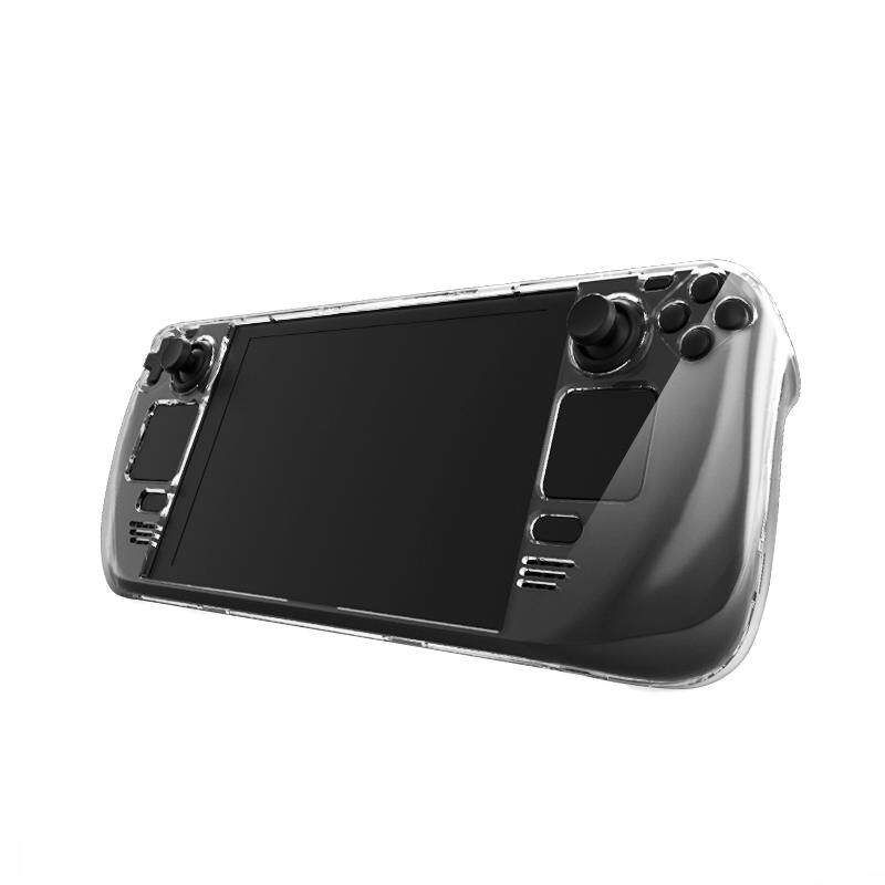 适用steamdeck全包一体水晶壳steam掌机散热后盖开孔超薄保护壳套