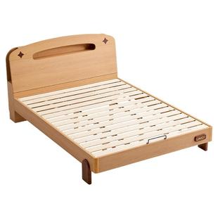 林氏儿童床小夜灯男孩女孩儿卧室实木排骨架1米2单人床带储物木业