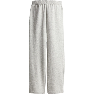 HM女装卫裤冬季休闲裤直筒宽松加绒运动男友裤松紧长裤1193602