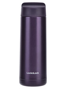 乐扣商务保温杯 304不锈钢杯子300ml 紫色LHC4173DVOL