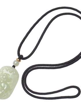 十二生肖天然和田玉吊坠项链男女