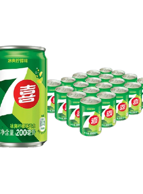 百事可乐7喜清爽柠檬气泡迷你罐