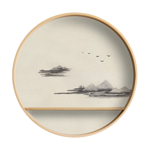 茶室新中式风山水挂件禅意装饰画