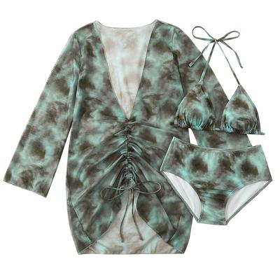 性感三件套比基尼分体度假泳衣