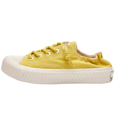 excelsior双马尾厚底增高帆布鞋