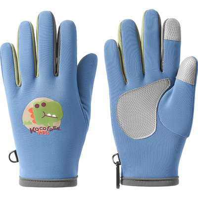 KK树儿童手套冬季加绒保暖骑行运动防滑手套防风防雪男女童可触屏