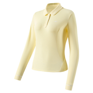 天使季节长袖polo衫女2025新款绝美运动上衣T恤羽毛球服网球服女