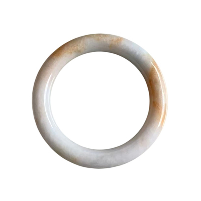 缅甸A货翡翠黄翡洒金手镯52.5mm