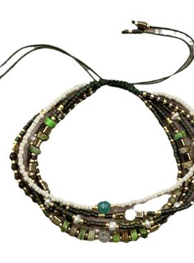 vikiko红纹石闺蜜礼物手链绳