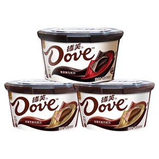 德芙巧克力碗装112g丝滑牛奶黑巧零食小吃送女友礼物