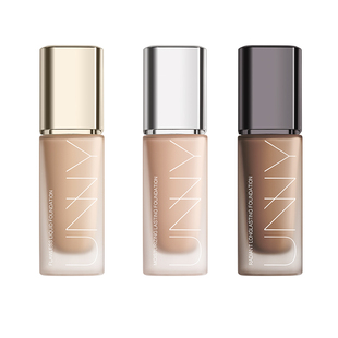 【正品】unny粉底液2.0持妆遮瑕持久不脱妆白盖金盖干皮油皮控油