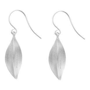 SOFT ROOM木果拉丝耳环大号耳饰简约轻奢高级感纯银耳钉小众设计