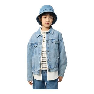 巴拉巴拉童装儿童外套男童春装女童纯棉牛仔上衣时尚百搭舒适潮