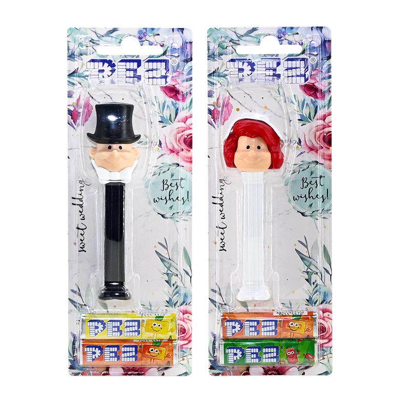 PEZ皮礼士糖 甜蜜婚礼进囗糖果机收藏手办礼物婚礼伴手礼创意糖果